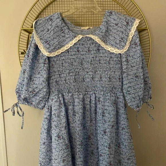 blue and white striped dresses Cabana Stripe Calypso Dress S